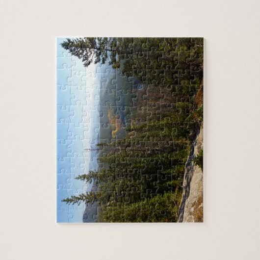 Rocky Mountain Overlook in de vroege Herfst Legpuzzel (Verticaal)