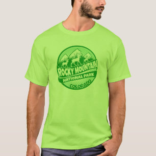 Rocky Mountain Park Colorado t-shirt vert