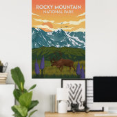 Rocky Mountain Poster (Thuiskantoor)