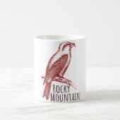 Rocky Mountain Red Crossbill bird logo Koffiemok (Center)