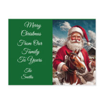 Rocky Mountain Santa en zijn paard