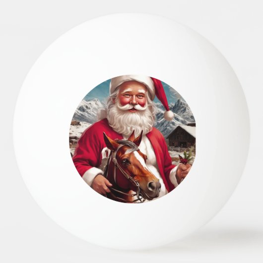 Rocky Mountain Santa en zijn paard Pingpongballen (Voorkant)