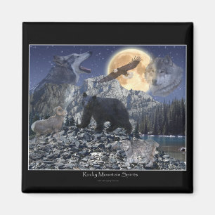 ROCKY MOUNTAIN SPIRITS Art Magnet Magneet