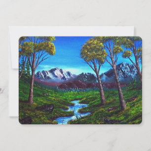 Rocky Mountain Stream gekleurd Abstract