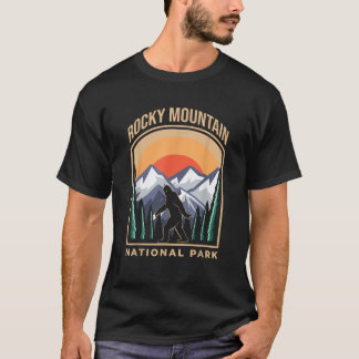 Rocky Mountain US National Park Bigfoot Sasquatch T-shirt