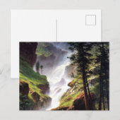 Rocky Mountain Waterfall - Albert Bierstadt Briefkaart (Voorkant / Achterkant)