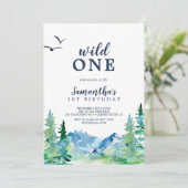 Rocky Mountain Wild Een eerste verjaardag Kaart (Staand voorkant)