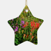 Rocky Mountain Wildbloemen Keramisch Ornament (Rechts)