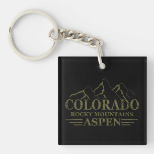 Rocky Mountains Aspen Colorado Sleutelhanger