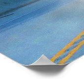 Rocky Mountains Cargo Truck Highway Driving Art Poster (Hoek)