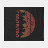 Rocky Mountains Colorado Fleece Deken (Voorkant (Horizontaal))