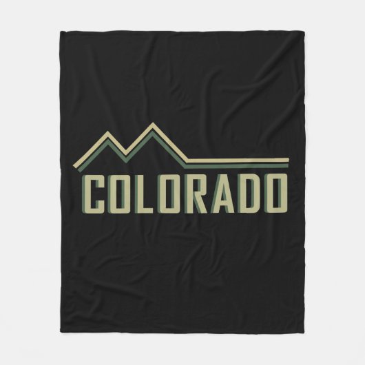 Rocky Mountains Colorado Fleece Deken (Voorkant)