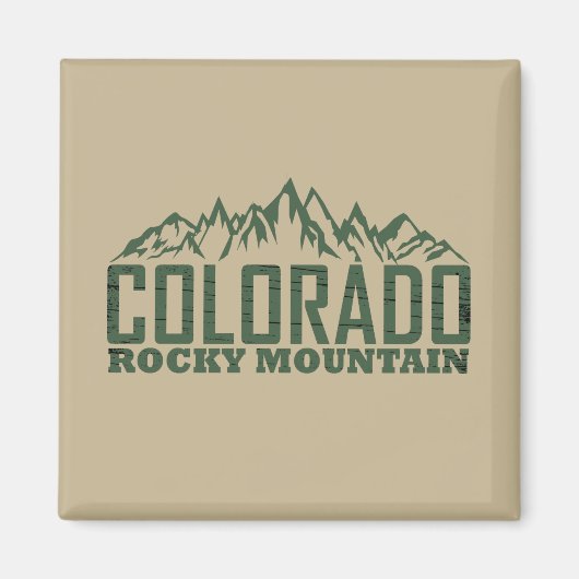 Rocky Mountains, Colorado Magneet (Voorkant)