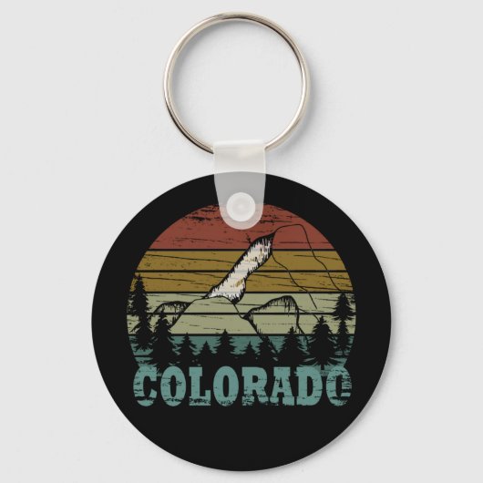 Rocky Mountains Colorado Sleutelhanger (Voorkant)