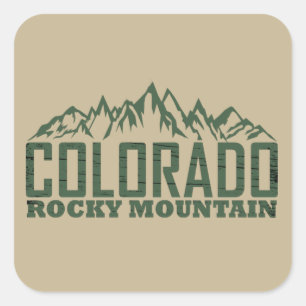 Rocky Mountains, Colorado Vierkante Sticker