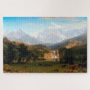 Rocky Mountains, Lander's Peak, Albert Bierstadt Legpuzzel