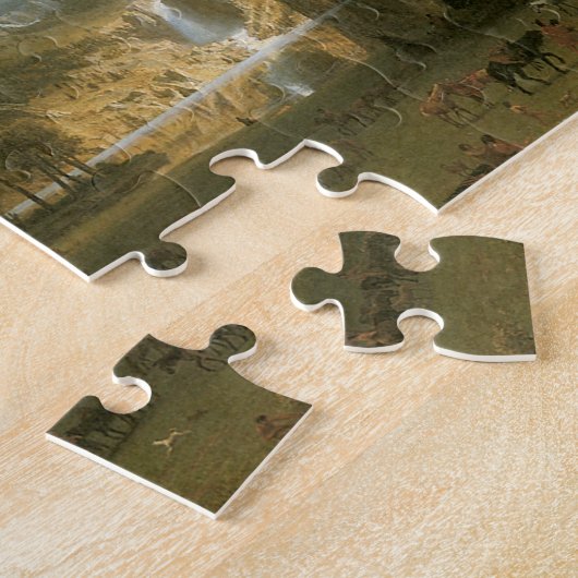 Rocky Mountains, Lander's Peak van Albert Bierstad Legpuzzel (Zijkant)