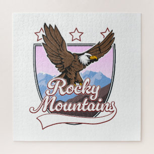 Rocky Mountains logo Legpuzzel