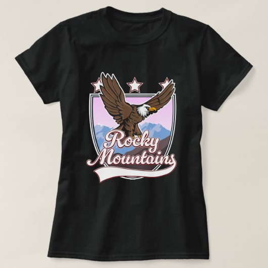 Rocky Mountains logo T-shirt (Design voorkant)