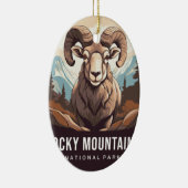 Rocky Mountains National Park ornaments Keramisch Ornament (Rechts)