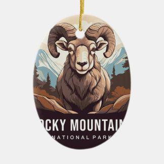 Rocky Mountains National Park ornaments Keramisch Ornament