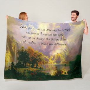 Rocky mountains serenity gebed fleece deken