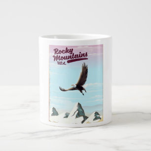 Rocky Mountains USA Vintage reisposter Jumbo Beker