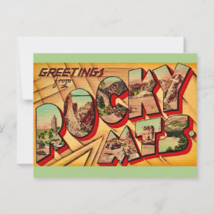 Rocky Mountains Wenskaart Briefkaart