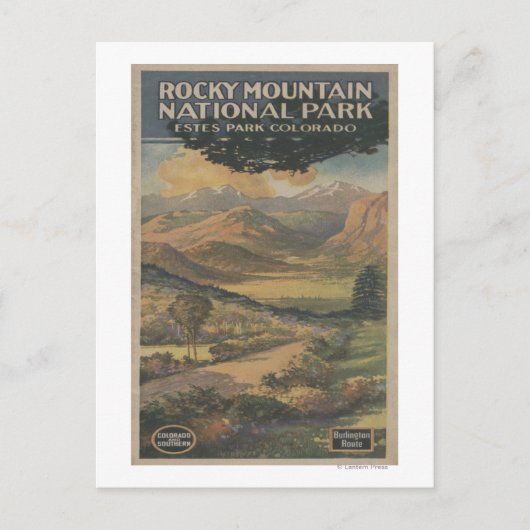 Rocky Mt. Nat'l Park Brochure # 1 Briefkaart (Voorkant)