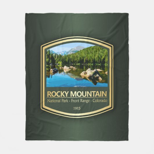 Rocky Mtn NP (PF1) Fleece Deken (Voorkant)