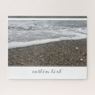 ROCKY OCEAN BEACH WITTE WATER GOLVEN ROLLENDE KUST LEGPUZZEL