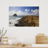 Rocky Oregon Pacific Coast in Pacific City Poster (Keuken)