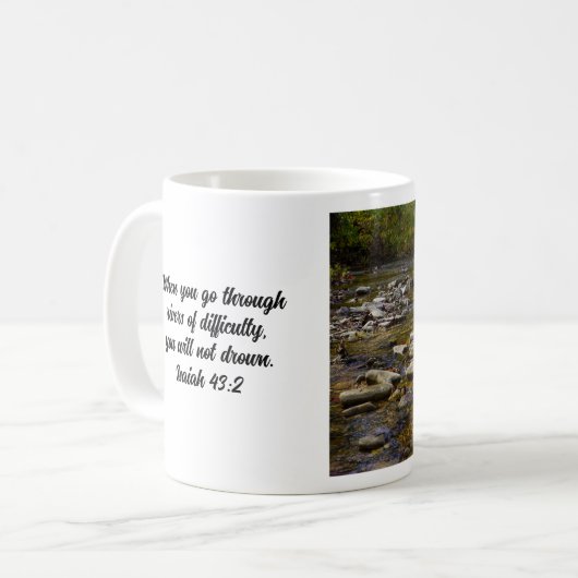 Rocky Path Bible Verse Coffee Mug (Devant gauche)