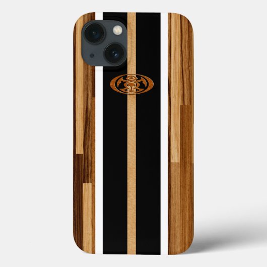 Rocky Point Hawaïaans namaak hout Case-Mate iPhone Case (Achterkant)