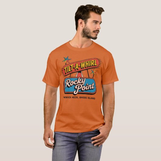 Rocky Point Tilt-A-Whirl- Warwick nek, RI T-shirt (Voorkant volledig)