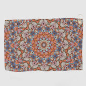 Rocky Roads Rustic Oranje  Kaleidoscoop Golfhanddoek (Horizontaal)