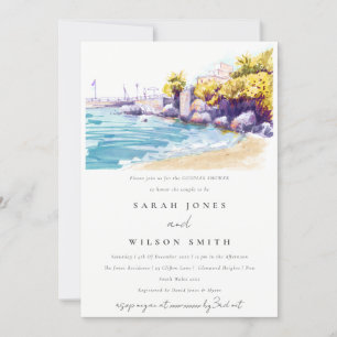 Rocky Seascape Couples Shower Kaart