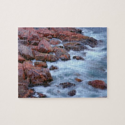 Rocky shoreline met water, Canada Legpuzzel (Horizontaal)