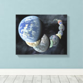 Rocky, terrestrische werelden canvas afdruk (Insitu (Houten vloer))