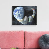 Rocky, terrestrische werelden canvas afdruk (Insitu (Woonkamer))