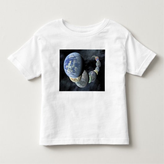 Rocky, terrestrische werelden kinder shirts (Voorkant)