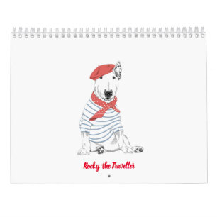 Rocky the Bull Terrier 2024 Kostuumkalender Kalender