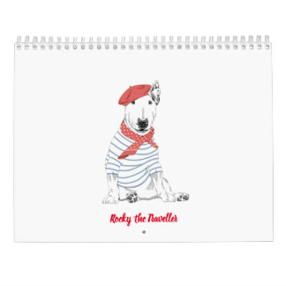 Rocky the Bull Terrier 2024 Kostuumkalender Kalender