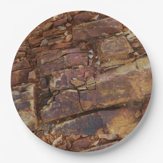 Rocky Uitzicht Papieren Bordje (Voorkant)