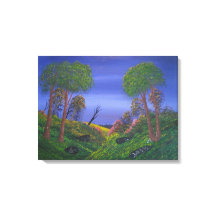 Rocky Valley Blue Sky Colorful Landschap