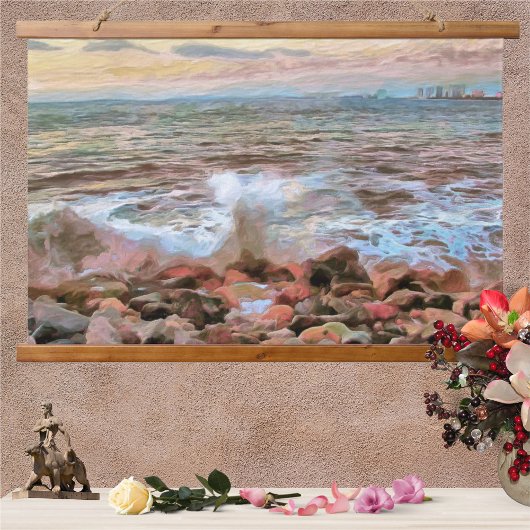 Rocky Waves 0742 Hangend Wandkleed