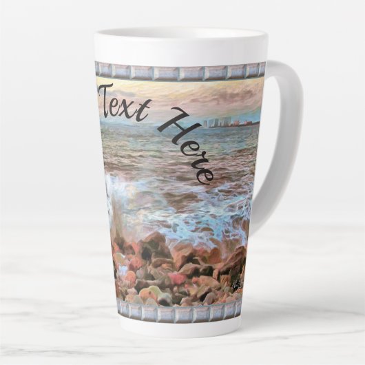 Rocky Waves 0742 Latte Mok (Rechterhoek)