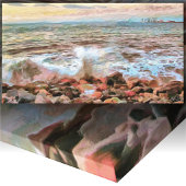 Rocky Waves 742 Art Canvas Afdruk