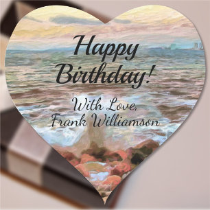 Rocky Waves Birthday 0742 Hart Sticker