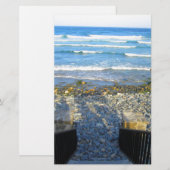 Rocky York Beach Access Briefpapier (Voorkant / Achterkant)
